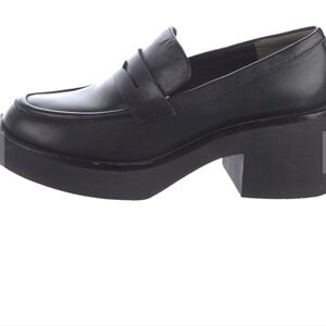 Stuart Weitzman Black Platform Loafers 5.5